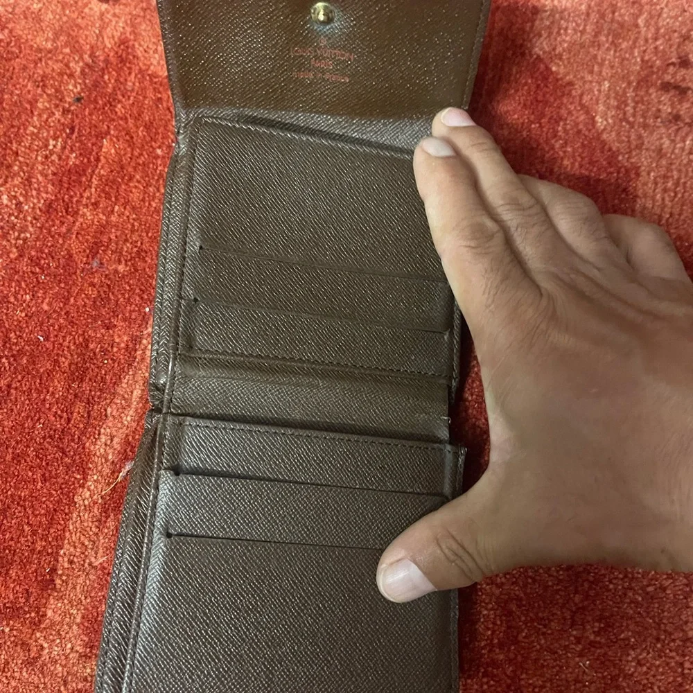 Louis Vuitton Wallet Leather Brown Authentic